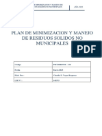 Plan de Minimizacoin y Manejo de Residuos Solidos Municipales