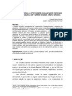 CORREA, Francis P. Acesso À Justiça A Efetividade Dos Juizados Especiais Cíveis Na Comarca de Varzea Grande - Mato Grosso