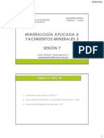 SESION 7 Mineralogía Aplicada A Yacimientos Minerales 2