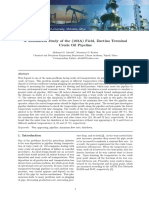 A Simulation Study of The (103A) Field, Zuetina Terminal Crude Oil Pipeline