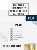 Isolation Thermique Et Acoustique Des Batiments