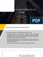 International Business - Governmental Influence On Trade Slide