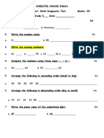 Grade 2 Math Diagnostic Test 2023 - 2024