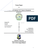 Prospects and Challenges of E-Commerce Bangladesh Perspective