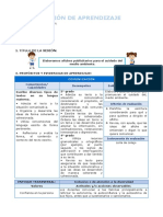 Sesión de Aprendizaje Comunicacion