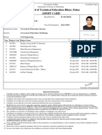 5th Sem Admit Card