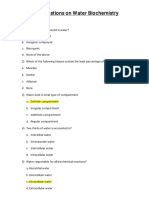 100 Questions On Water Biochemistry-1