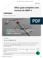 Artigo Científico - Guia Completo Com Estrutura, Normas Da ABNT