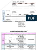 Horarios Apoyo y Mesas Marzo 2023