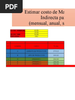 Costo de Producccion Ejercicio 1