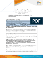 Guía de Actividades y Rúbrica de Evaluación - Unidad 1 - Fase 1 - Conceptualización