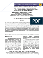 The Buffering Effect of Organizational Tenure On The Association of Burnout, Salary Satisfaction and Turnover Intent