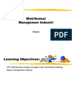 Matrikulasi Manajemen Industri 31 Oct 22 Compressed