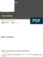 Ch.3.4 State Variables - Matrix Formulation