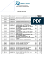 Lista de Precios Al Mayor (Mayo 2023)