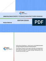 Sinovoltaics Energy Storage Manufacturer Ranking Report Edition 3 2020