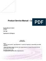 Product Service Manual - Level Ii: Service Manual For Benq: G702Ad P/N: TBD Applicable For All Regions