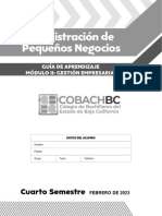 Administración de Pequeños Negocios - Módulo Ii - 2023-1