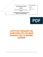 Lista Chequeo Auditorias Internas