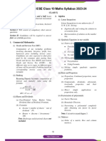 ICSE Class 10 Maths Syllabus 2023 24