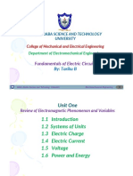 Unit One - Fundamentals of Electrical Circuit