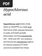 Hypochlorous Acid