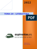 Tema 20. Guion Del Aspirantes Sobre Literatura