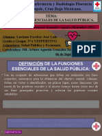 Funciones Esenciales de La Salud Pública