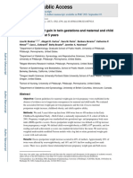 Pregnancy Weight Gain in Twin Gestations and Maternal and Child Health Outcomes at 5 Years