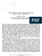 Maurice Casey (1985) - The Jackals and The Son of Man (Matt. 8.20 - Luke 9.58) - Journal For The Study of The New Testament 7.23, Pp. 3-22