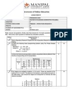 Assignment - DMBA205 - MBA 2 - Set 1 and 2 - Jul 2022