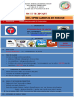 Fiche Technique Open de Sokone 2023 Edition 19