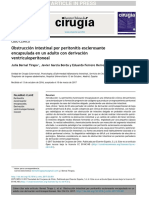 Obstrucción Intestinal Por Peritonitis Esclerosante Encapsulada en Un Adulto Con Derivación Ventriculoperitoneal