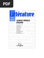 LIVRE-REVUE-LITTÉRATURE-nº 52-Georges Bataille