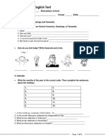 5th Grade Diagnostic Test