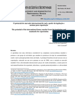 O Potencial Do Mercado Internacional de Mel A Partir Da Legislação e Normas para Exportação