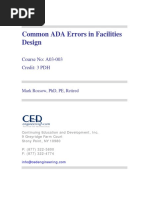 ADA Common Errors