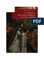 A Educação Das Elites Indígenas No Peru Colonial ESPANHOL