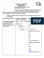 Matemática TAREA # 1