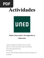 Actividades Investigación Histórica y Comparada