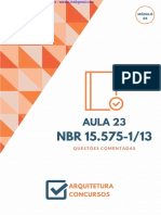 Aula 23 - NBR 15575-1 - Questões Comentadas