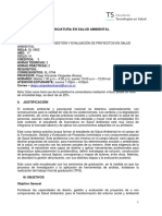 Programa - SL0802 Formulación, Evaluación y Gestión de Proyectos 2023