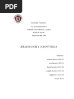 Jurisdiccion y Competencia