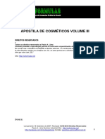 Apostila de Cosmeticos Volume III