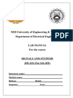 Signals and Systems Lab Manual-2020