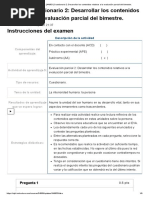 Examen - (AAB01) Cuestionario 2 - Desarrollar Los Contenidos Relativos A La Evaluación Parcial Del Bimestre