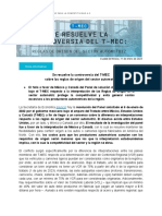 Controversia TMEC. Reglas de Origen Del Sector Automotriz