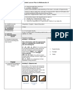 Detailed Lesson Plan in Mathematics 9