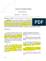 Sesgos en Investigación Clinica