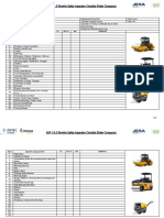 Roller Compactor Monthly Checklist